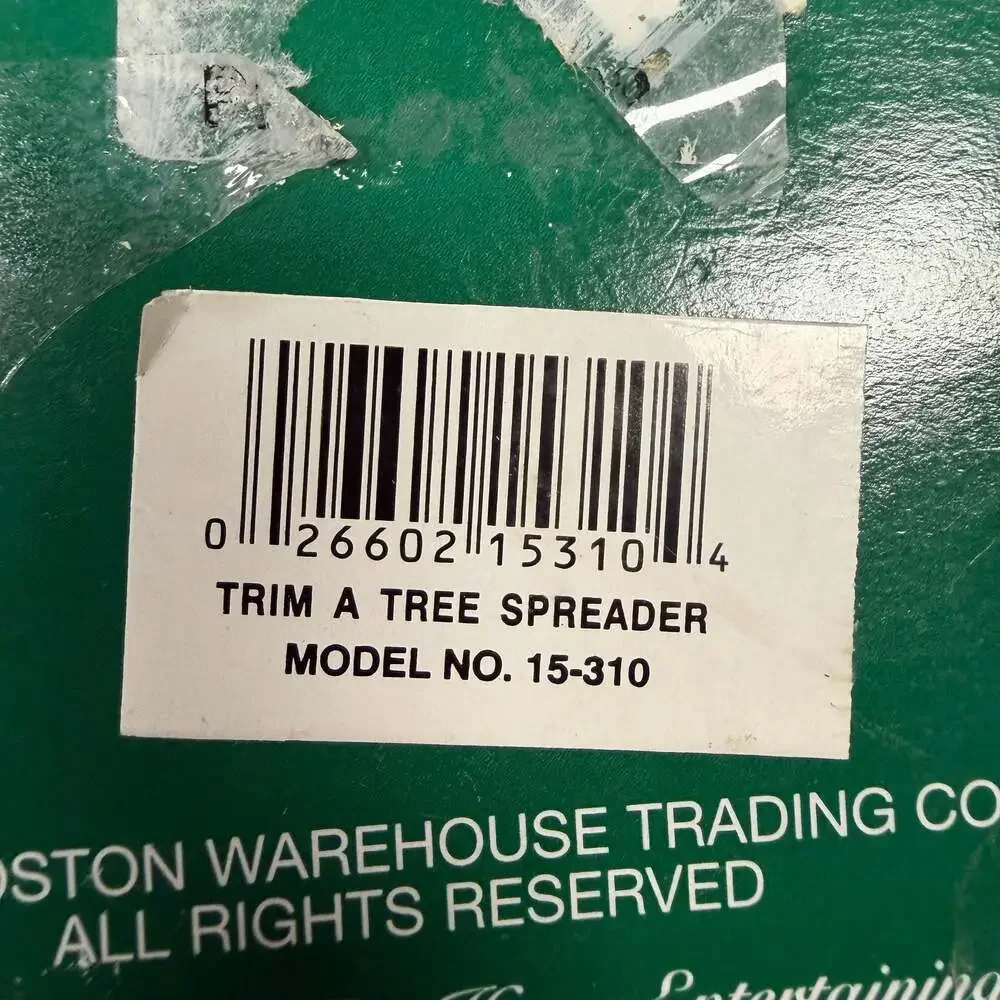 Boston Warehouse Trim A Tree Spreader Set of 4 Christmas